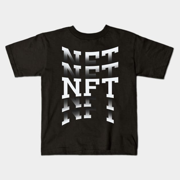 Nft Kids T-Shirt by SAN ART STUDIO 